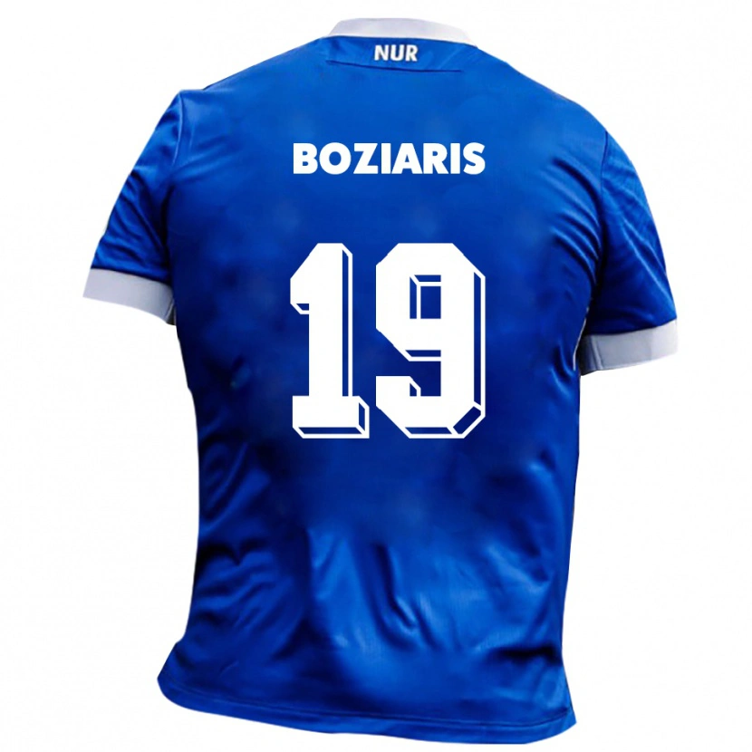 Danxen Kinder Jannis Boziaris #19 Blau Weiß Auswärtstrikot Trikot 2025/26 T-Shirt Schweiz