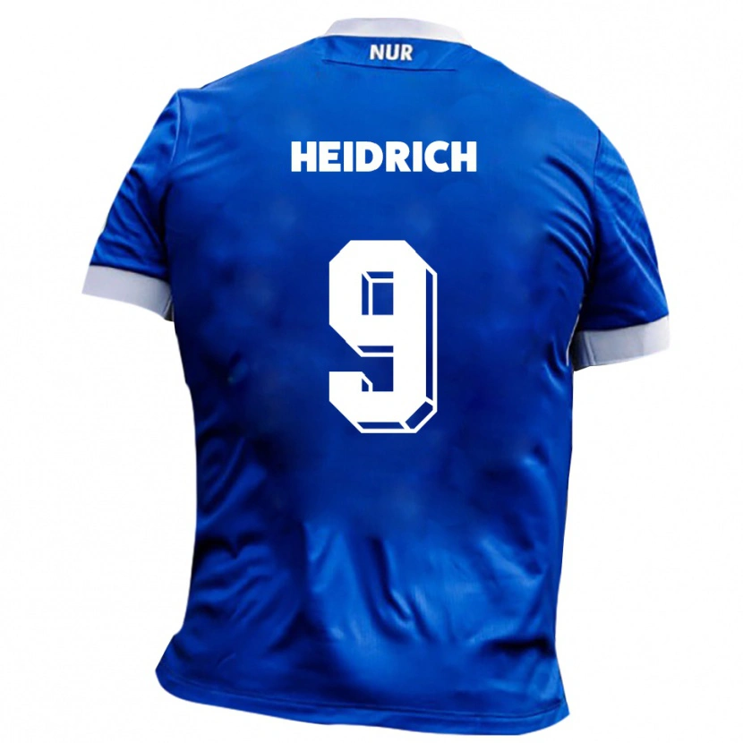 Danxen Kinder Phil Heidrich #9 Blau Weiß Auswärtstrikot Trikot 2025/26 T-Shirt Schweiz
