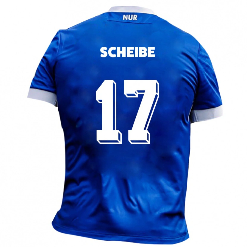Danxen Kinder Niklas Scheibe #17 Blau Weiß Auswärtstrikot Trikot 2025/26 T-Shirt Schweiz