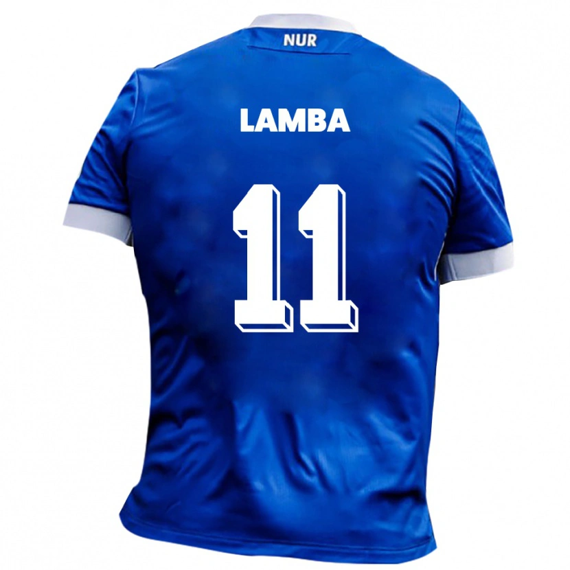 Danxen Kinder Eusebe Lamba #11 Blau Weiß Auswärtstrikot Trikot 2025/26 T-Shirt Schweiz