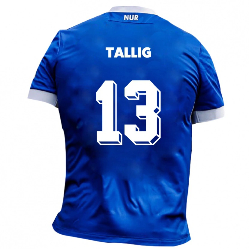 Danxen Kinder Erik Tallig #13 Blau Weiß Auswärtstrikot Trikot 2025/26 T-Shirt Schweiz