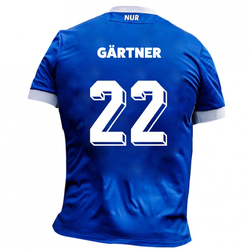 Danxen Kinder Justin Gärtner #22 Blau Weiß Auswärtstrikot Trikot 2025/26 T-Shirt Schweiz