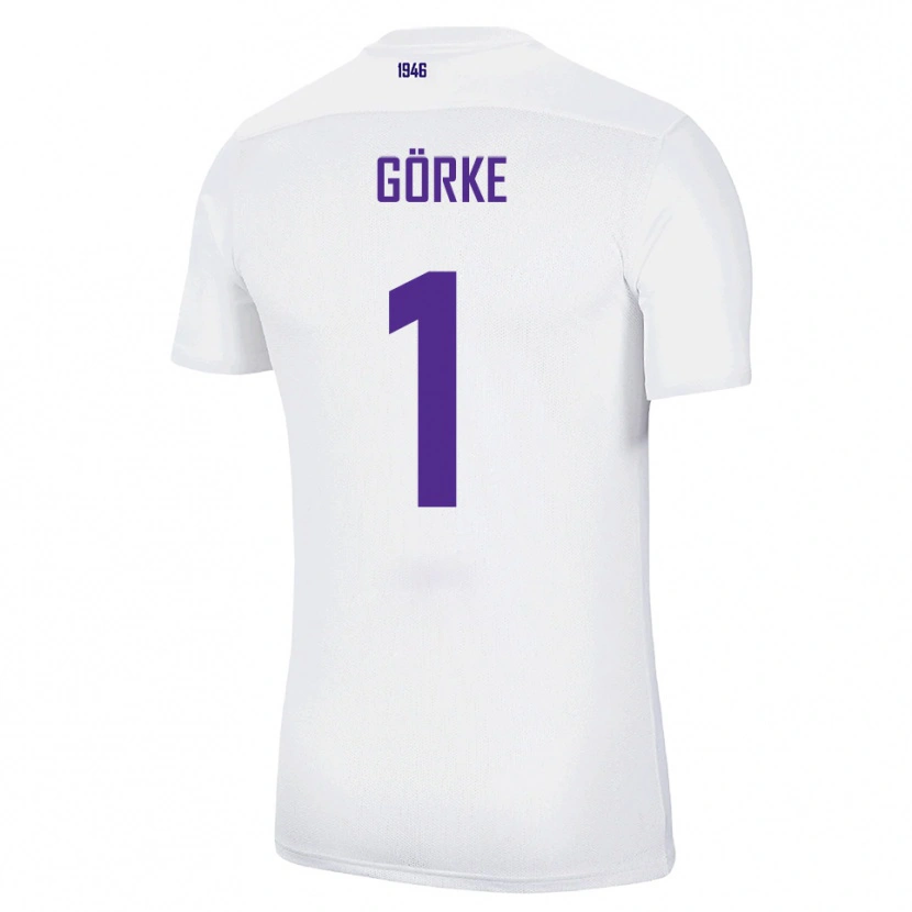 Danxen Kinder Arthur Görke #1 Weiß Grün Auswärtstrikot Trikot 2025/26 T-Shirt Schweiz