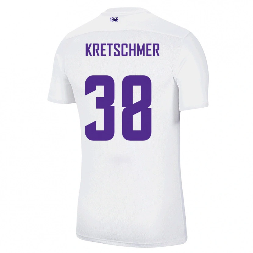 Danxen Kinder Theo Kretschmer #38 Weiß Grün Auswärtstrikot Trikot 2025/26 T-Shirt Schweiz