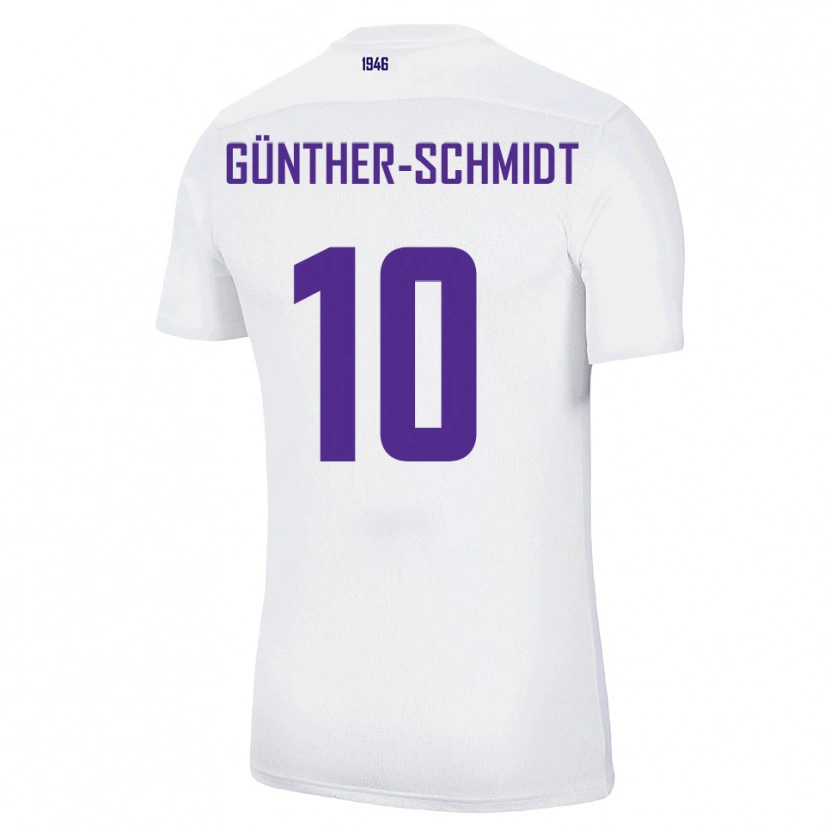 Danxen Kinder Julian Günther-Schmidt #10 Weiß Grün Auswärtstrikot Trikot 2025/26 T-Shirt Schweiz