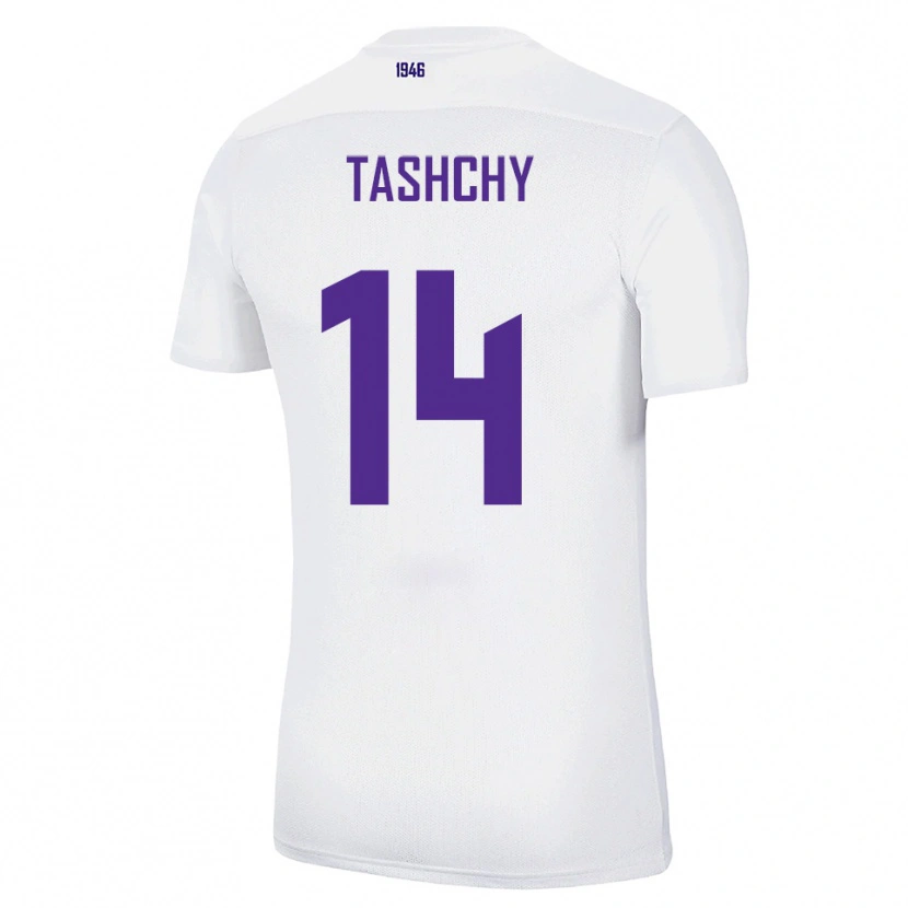 Danxen Kinder Boris Tashchy #14 Weiß Grün Auswärtstrikot Trikot 2025/26 T-Shirt Schweiz