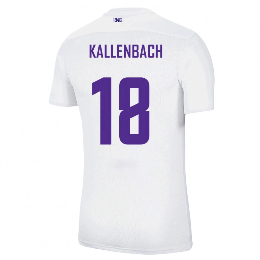 Danxen Kinder William Kallenbach #18 Weiß Grün Auswärtstrikot Trikot 2025/26 T-Shirt Schweiz