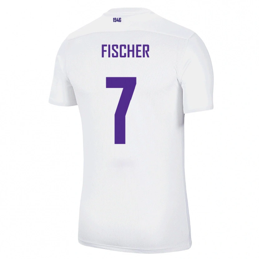 Danxen Kinder Franz Fischer #7 Weiß Grün Auswärtstrikot Trikot 2025/26 T-Shirt Schweiz