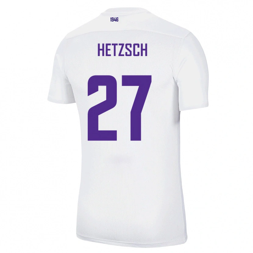 Danxen Kinder Finn Hetzsch #27 Weiß Grün Auswärtstrikot Trikot 2025/26 T-Shirt Schweiz