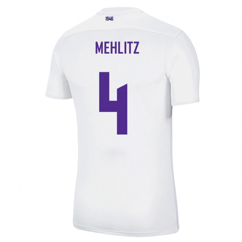 Danxen Kinder Fabian Mehlitz #4 Weiß Grün Auswärtstrikot Trikot 2025/26 T-Shirt Schweiz