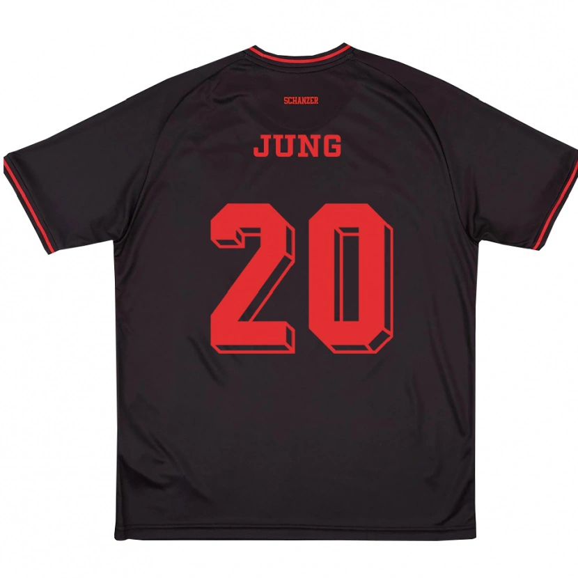 Danxen Kinder Leopold Jung #20 Schwarz Rot Weiß Auswärtstrikot Trikot 2025/26 T-Shirt Schweiz
