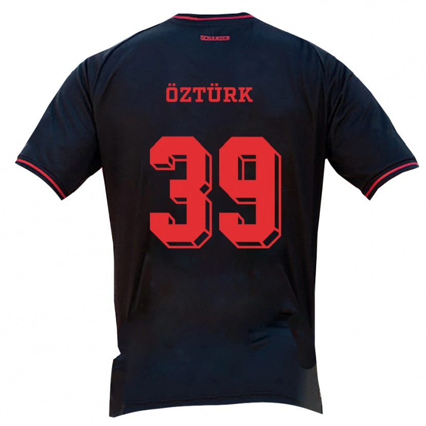 Danxen Kinder Berkay Öztürk #39 Schwarz Rot Weiß Auswärtstrikot Trikot 2025/26 T-Shirt Schweiz