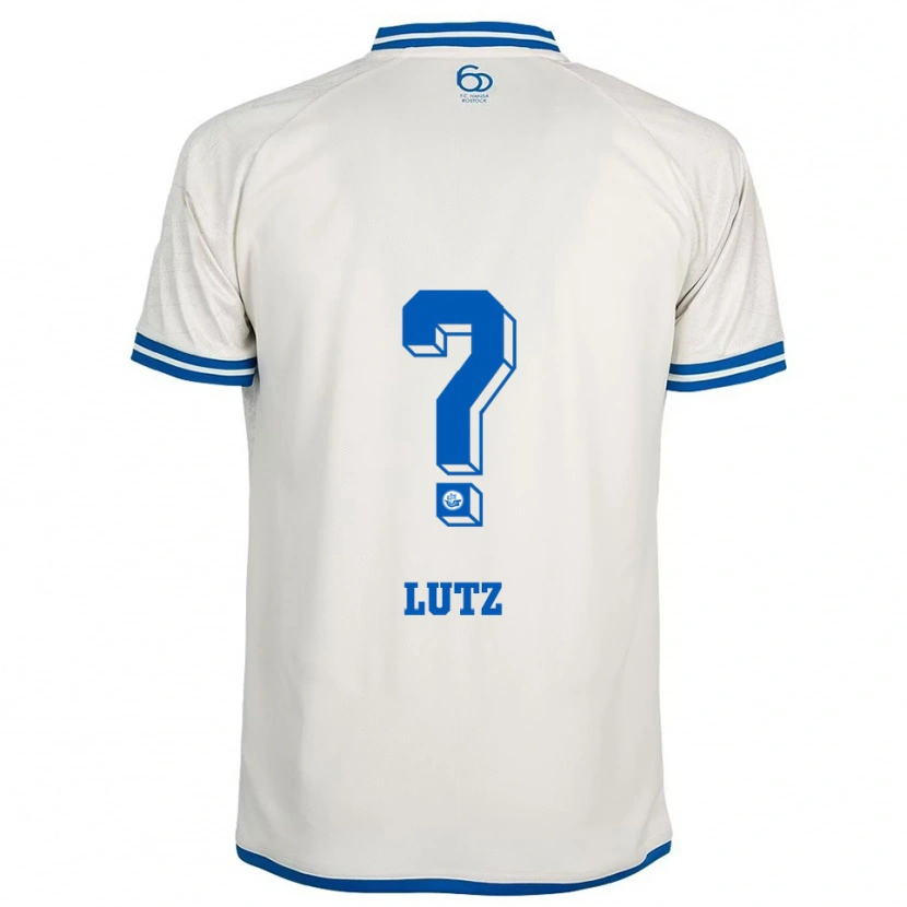 Danxen Kinder Marvin Lutz #0 Weiß Blau Auswärtstrikot Trikot 2025/26 T-Shirt Schweiz