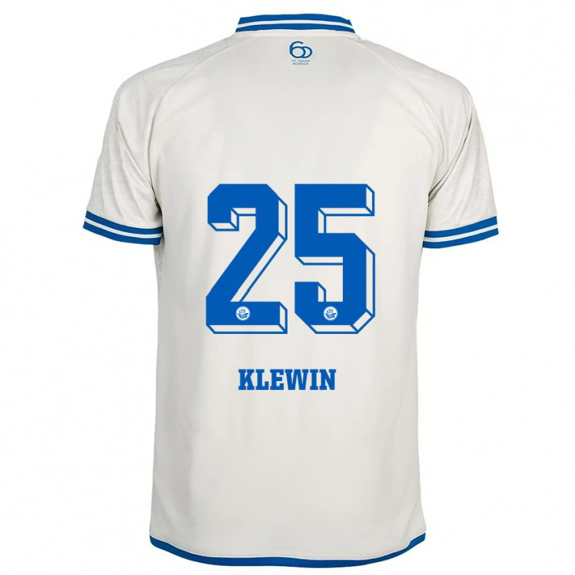 Danxen Kinder Philipp Klewin #25 Weiß Blau Auswärtstrikot Trikot 2025/26 T-Shirt Schweiz