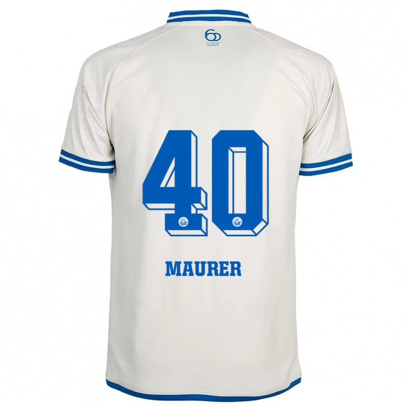 Danxen Kinder Erik Maurer #40 Weiß Blau Auswärtstrikot Trikot 2025/26 T-Shirt Schweiz