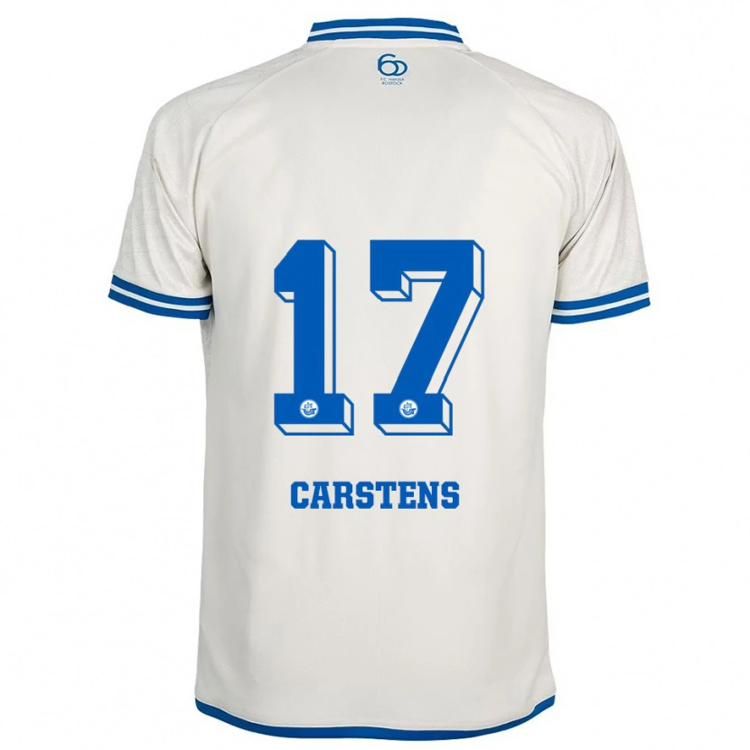 Danxen Kinder Florian Carstens #17 Weiß Blau Auswärtstrikot Trikot 2025/26 T-Shirt Schweiz