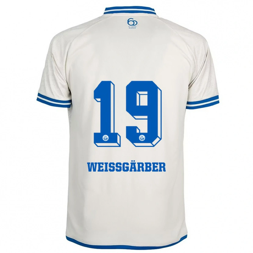 Danxen Kinder Ronja Weißgärber #19 Weiß Blau Auswärtstrikot Trikot 2025/26 T-Shirt Schweiz