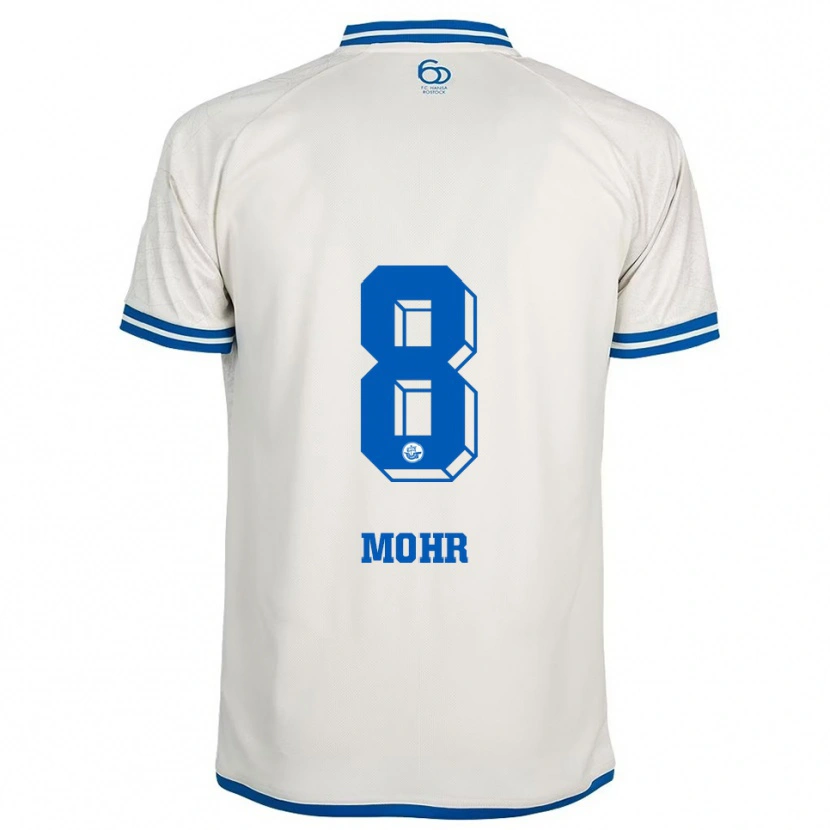 Danxen Kinder Nele Mohr #8 Weiß Blau Auswärtstrikot Trikot 2025/26 T-Shirt Schweiz