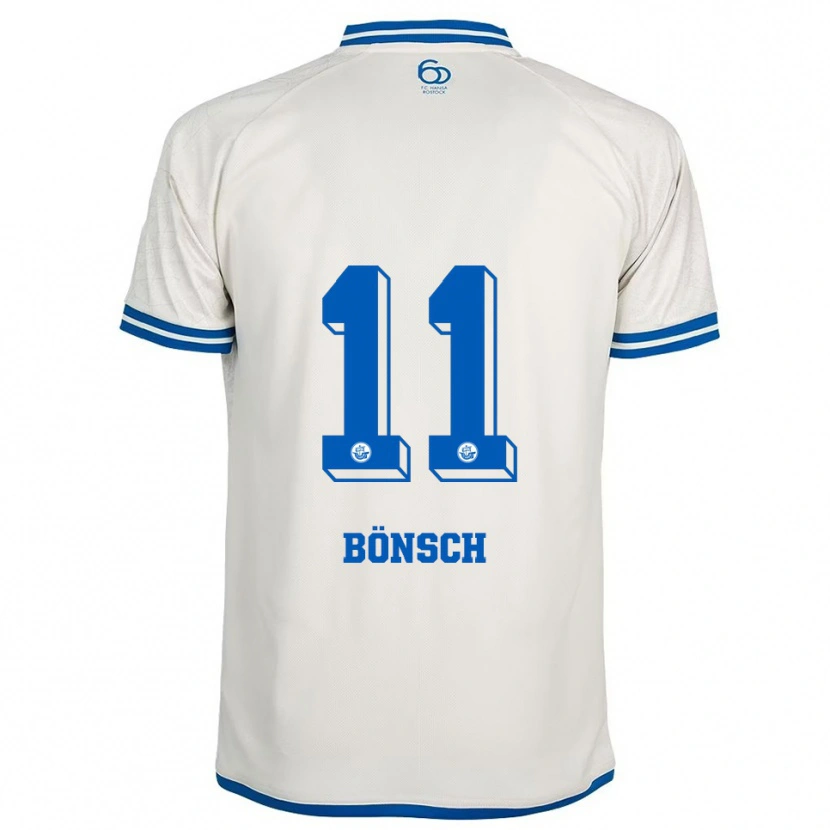 Danxen Kinder Mette Bönsch #11 Weiß Blau Auswärtstrikot Trikot 2025/26 T-Shirt Schweiz