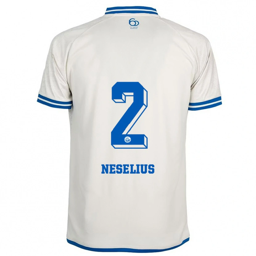 Danxen Kinder Hanna Neselius #2 Weiß Blau Auswärtstrikot Trikot 2025/26 T-Shirt Schweiz