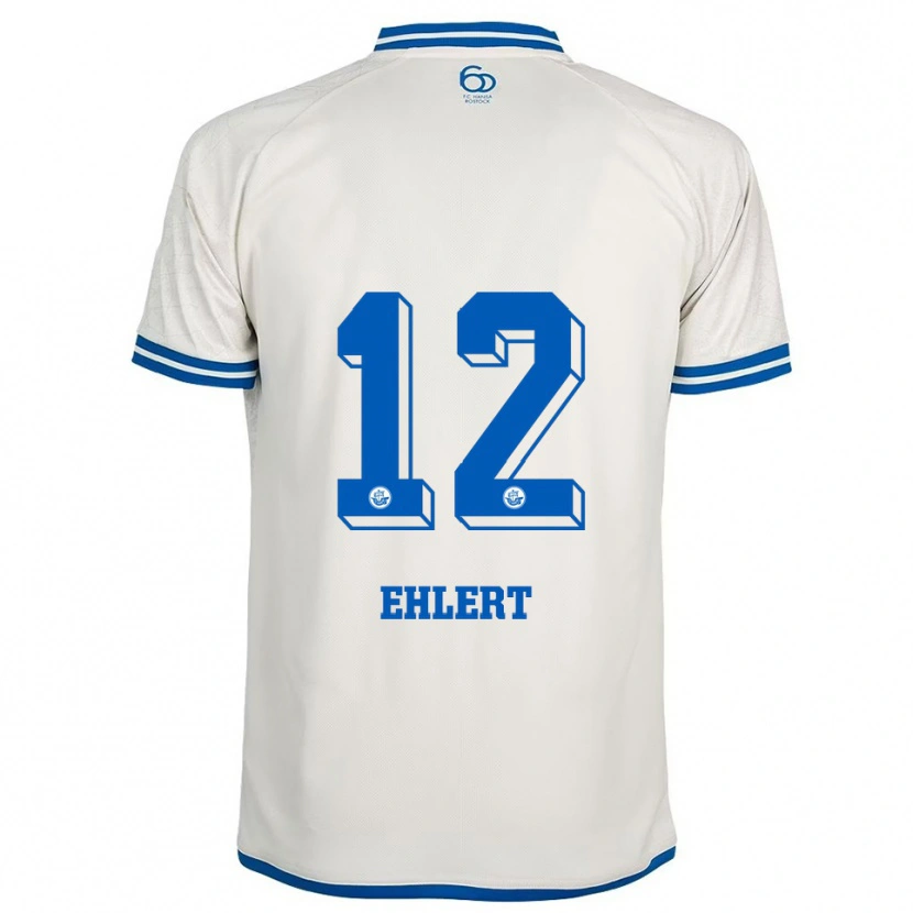 Danxen Kinder Jonas Ehlert #12 Weiß Blau Auswärtstrikot Trikot 2025/26 T-Shirt Schweiz