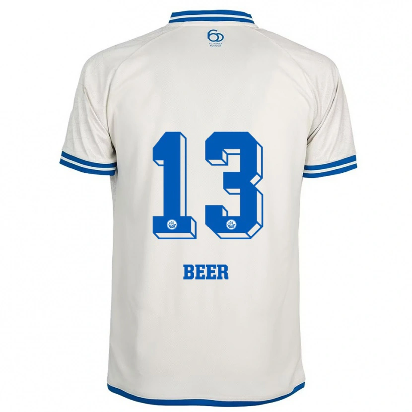 Danxen Kinder Darian Beer #13 Weiß Blau Auswärtstrikot Trikot 2025/26 T-Shirt Schweiz