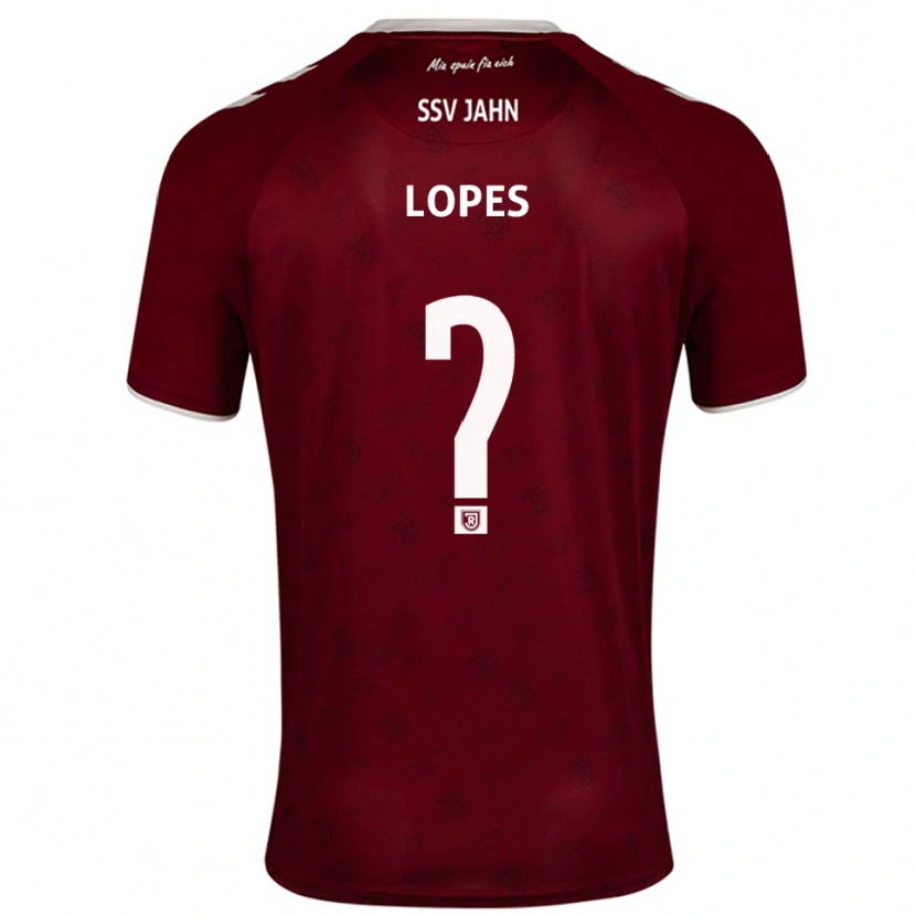 Danxen Kinder Sidney Lopes #0 Burgunder Weiß Auswärtstrikot Trikot 2025/26 T-Shirt Schweiz
