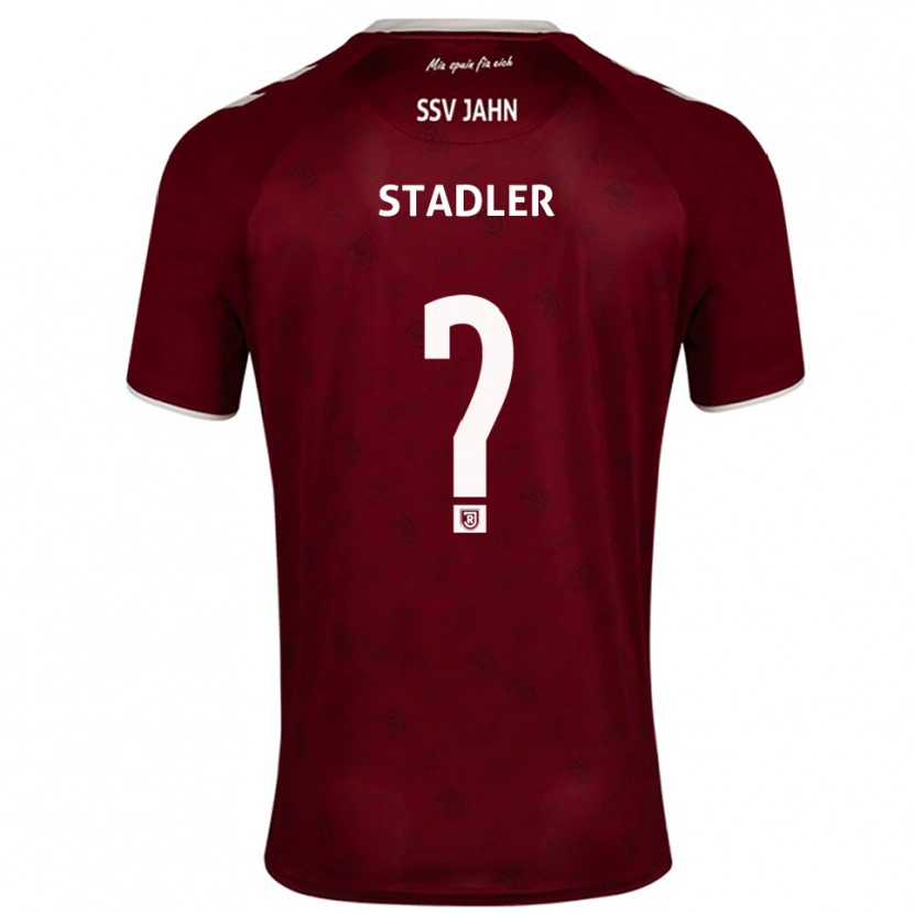 Danxen Kinder Sebastian Stadler #0 Burgunder Weiß Auswärtstrikot Trikot 2025/26 T-Shirt Schweiz