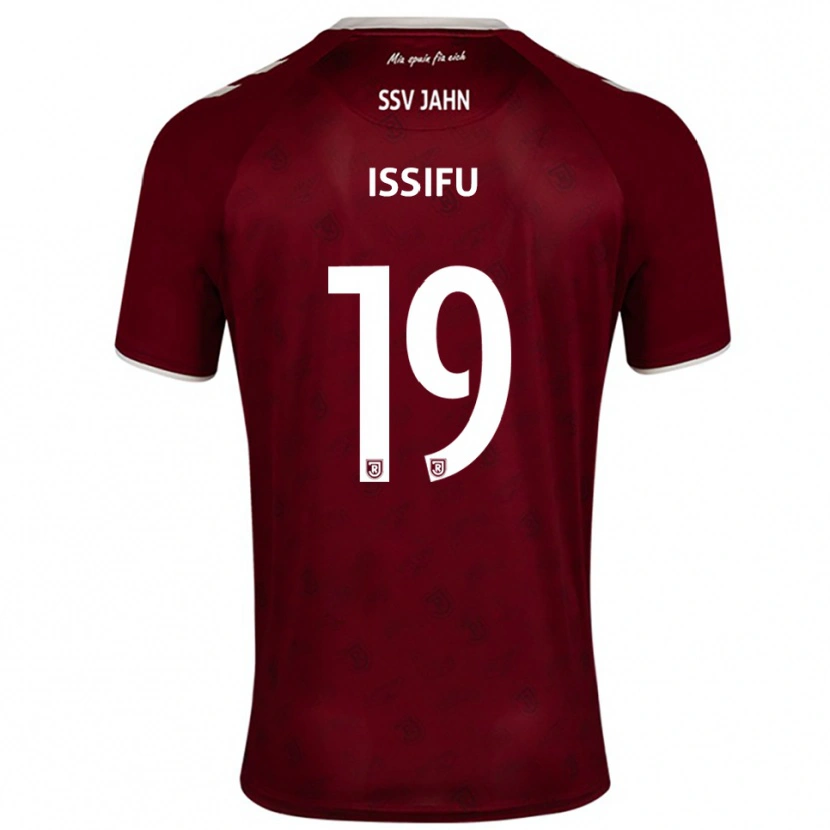 Danxen Kinder Hakim Issifu #19 Burgunder Weiß Auswärtstrikot Trikot 2025/26 T-Shirt Schweiz