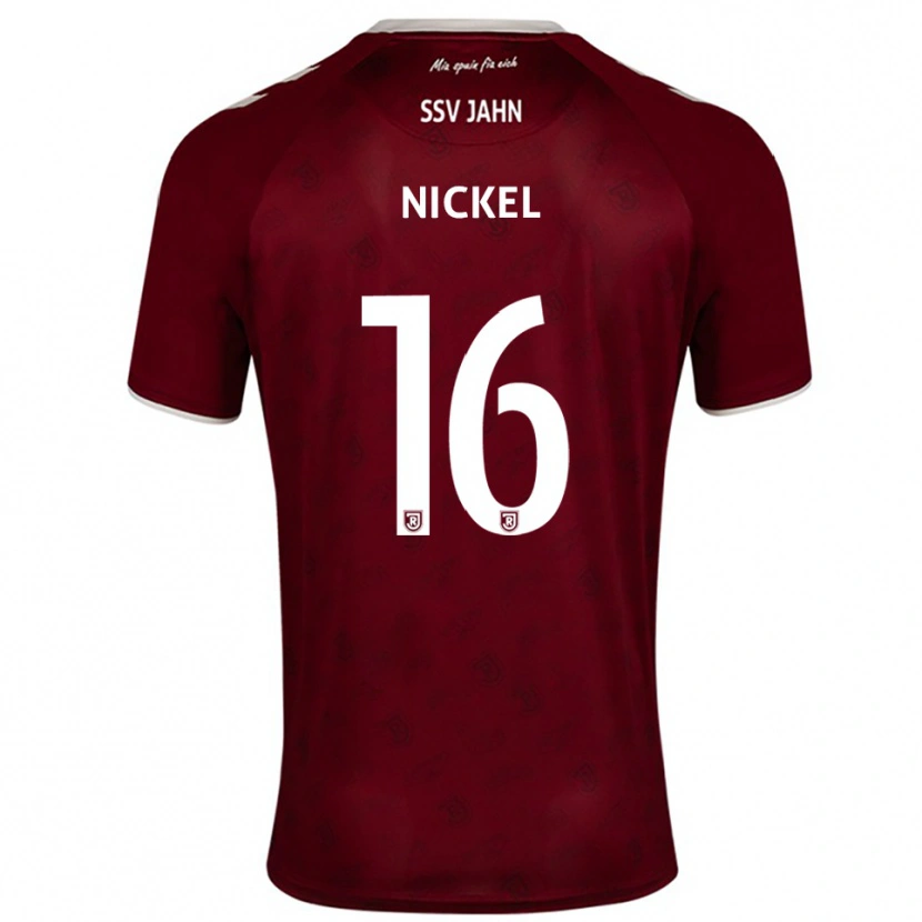 Danxen Kinder Marlon Nickel #16 Burgunder Weiß Auswärtstrikot Trikot 2025/26 T-Shirt Schweiz