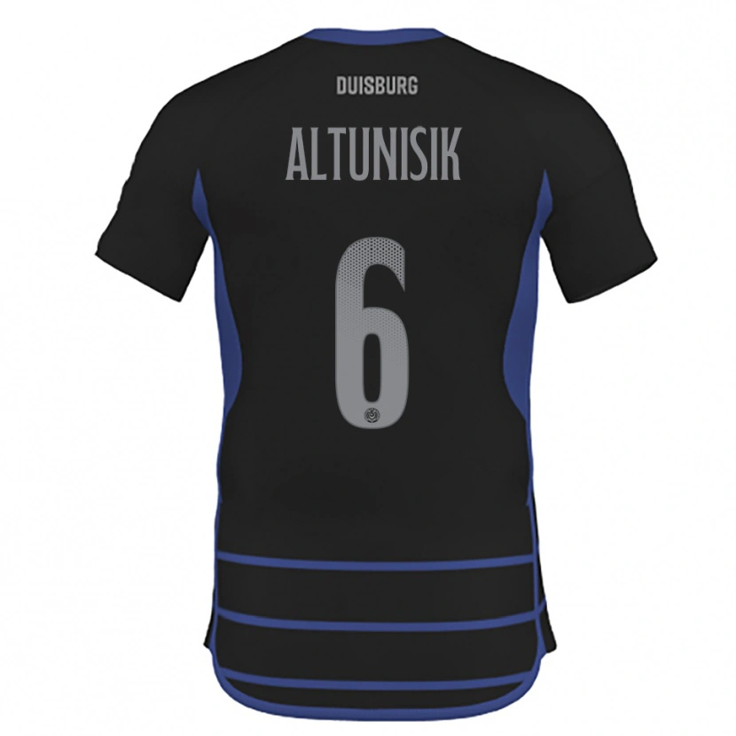 Danxen Kinder Kerim Altunisik #6 Schwarz Blau Auswärtstrikot Trikot 2025/26 T-Shirt Schweiz