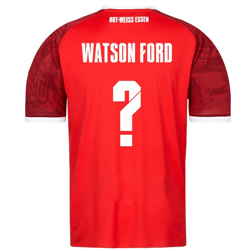 Danxen Kinder Rawley Watson Ford #0 Rot Burgunder Weiß Auswärtstrikot Trikot 2025/26 T-Shirt Schweiz