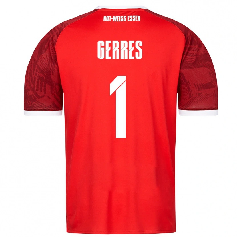 Danxen Kinder Romero Gerres #1 Rot Burgunder Weiß Auswärtstrikot Trikot 2025/26 T-Shirt Schweiz