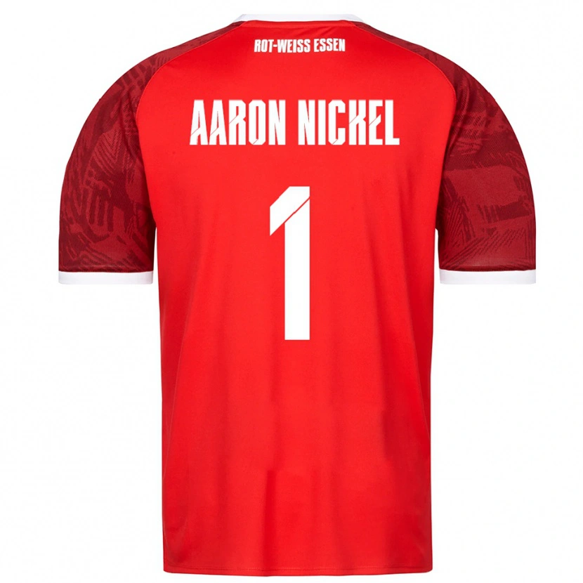 Danxen Kinder Arvit Aaron Nickel #1 Rot Burgunder Weiß Auswärtstrikot Trikot 2025/26 T-Shirt Schweiz