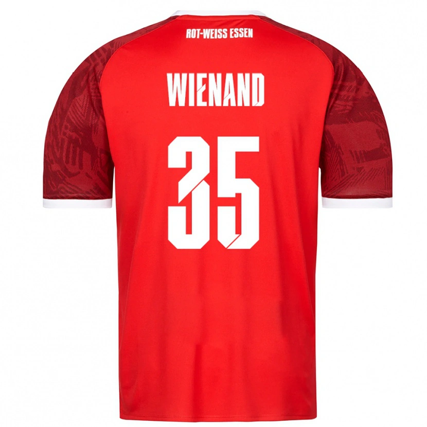 Danxen Kinder Felix Wienand #35 Rot Burgunder Weiß Auswärtstrikot Trikot 2025/26 T-Shirt Schweiz