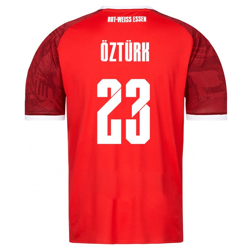 Danxen Kinder Efehan Öztürk #23 Rot Burgunder Weiß Auswärtstrikot Trikot 2025/26 T-Shirt Schweiz