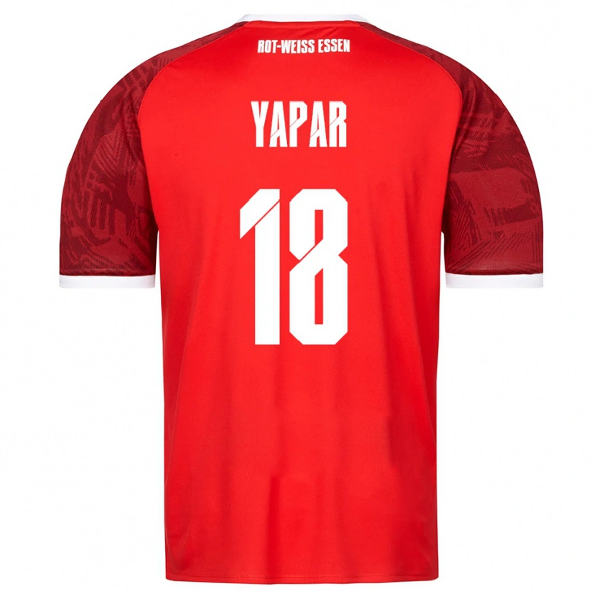 Danxen Kinder Atilla Yapar #18 Rot Burgunder Weiß Auswärtstrikot Trikot 2025/26 T-Shirt Schweiz