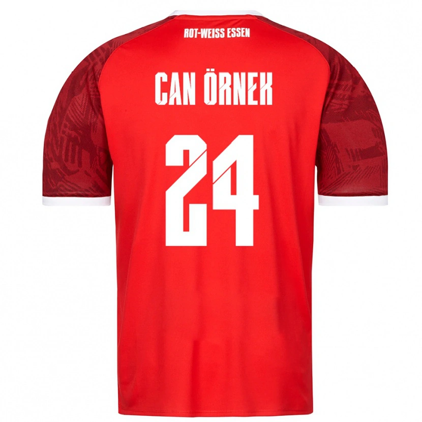 Danxen Kinder Eray Can Örnek #24 Rot Burgunder Weiß Auswärtstrikot Trikot 2025/26 T-Shirt Schweiz