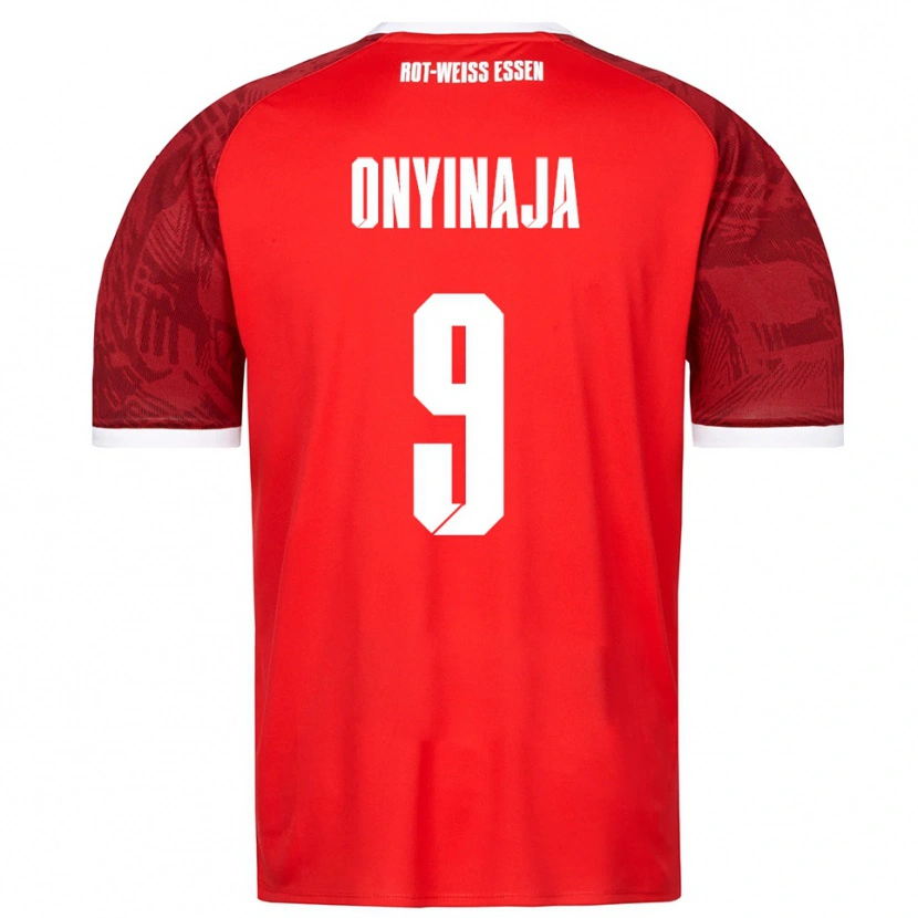 Danxen Kinder Leonard Onyinaja #9 Rot Burgunder Weiß Auswärtstrikot Trikot 2025/26 T-Shirt Schweiz