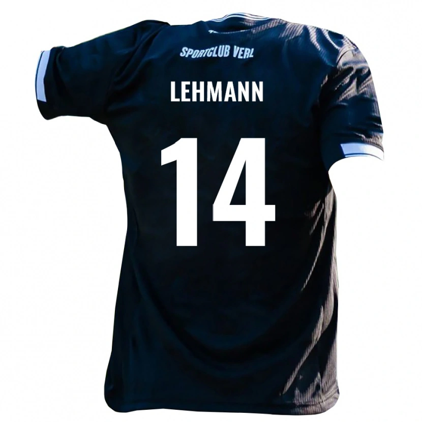 Danxen Kinder Paul Lehmann #14 Schwarz Weiß Auswärtstrikot Trikot 2025/26 T-Shirt Schweiz