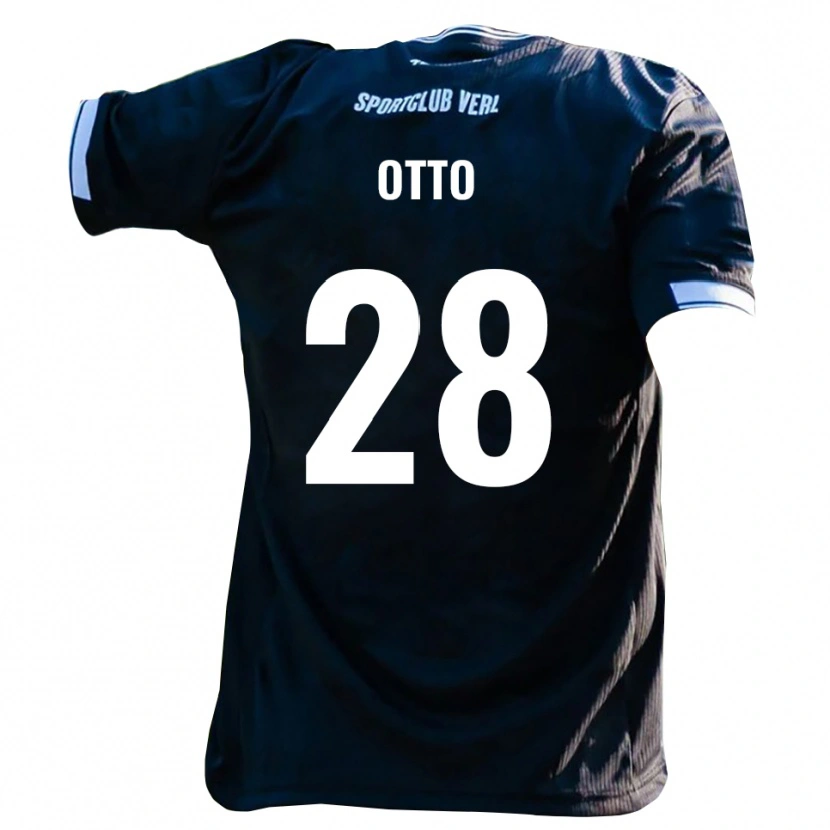 Danxen Kinder Yari Otto #28 Schwarz Weiß Auswärtstrikot Trikot 2025/26 T-Shirt Schweiz