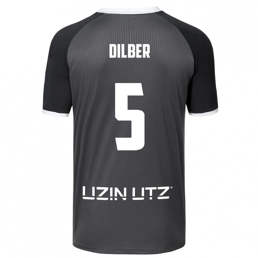 Danxen Kinder Mirko Dilber #5 Grau Weiß Auswärtstrikot Trikot 2025/26 T-Shirt Schweiz