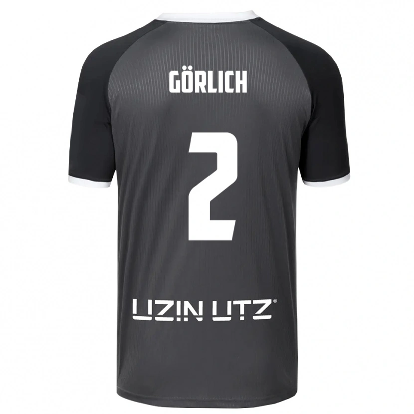 Danxen Kinder Luis Görlich #2 Grau Weiß Auswärtstrikot Trikot 2025/26 T-Shirt Schweiz