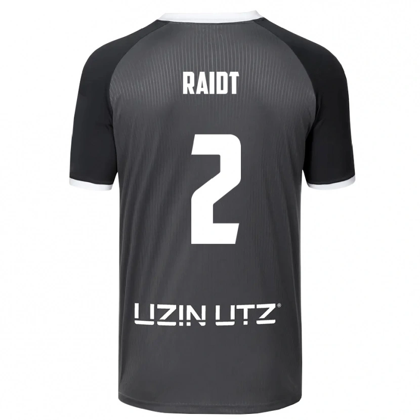 Danxen Kinder Bodie Raidt #2 Grau Weiß Auswärtstrikot Trikot 2025/26 T-Shirt Schweiz