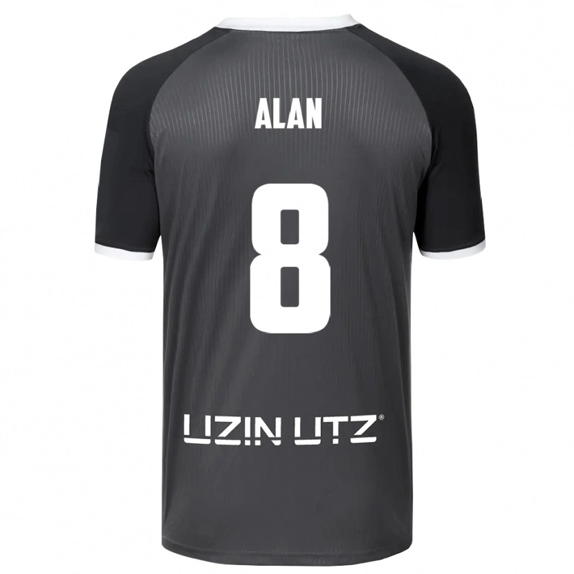 Danxen Kinder Ali Alan #8 Grau Weiß Auswärtstrikot Trikot 2025/26 T-Shirt Schweiz