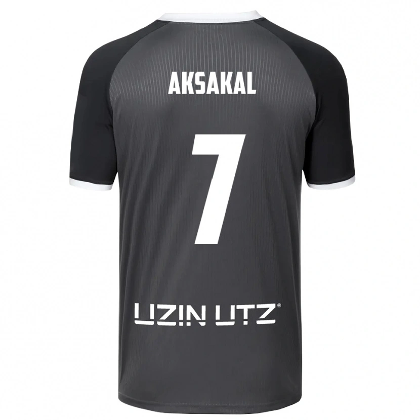 Danxen Kinder Ensar Aksakal #7 Grau Weiß Auswärtstrikot Trikot 2025/26 T-Shirt Schweiz