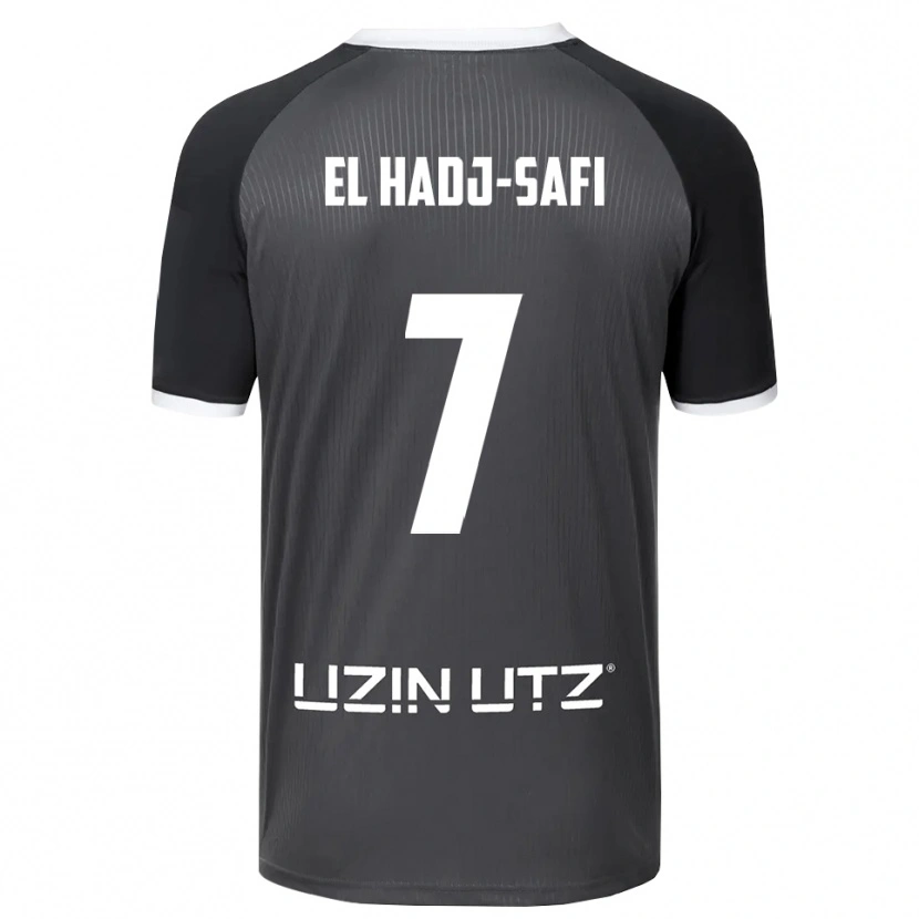 Danxen Kinder Iljas El Hadj-Safi #7 Grau Weiß Auswärtstrikot Trikot 2025/26 T-Shirt Schweiz