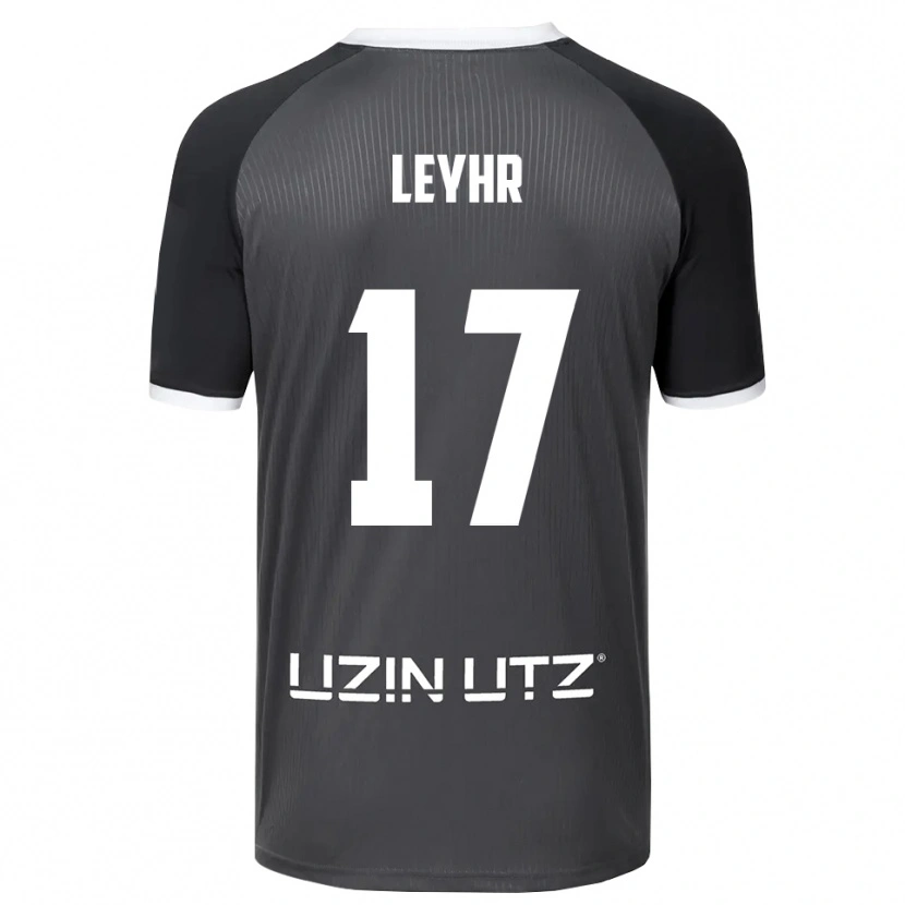 Danxen Kinder Tobias Leyhr #17 Grau Weiß Auswärtstrikot Trikot 2025/26 T-Shirt Schweiz