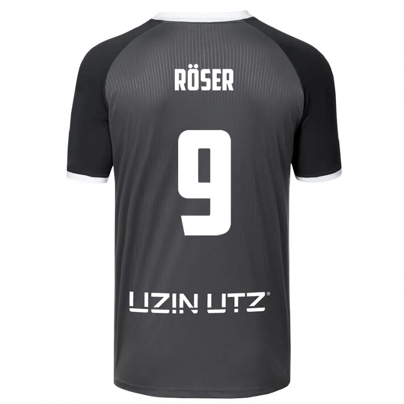 Danxen Kinder Lucas Röser #9 Grau Weiß Auswärtstrikot Trikot 2025/26 T-Shirt Schweiz