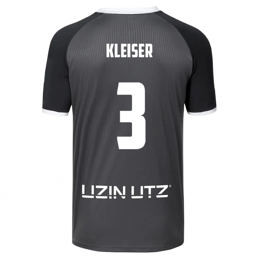 Danxen Kinder Noah Kleiser #3 Grau Weiß Auswärtstrikot Trikot 2025/26 T-Shirt Schweiz